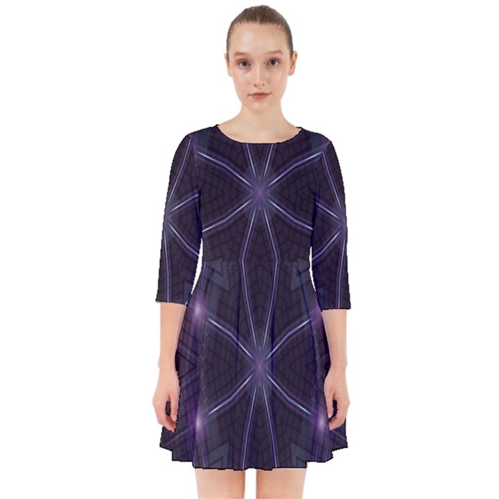 Geometric-art-001 Smock Dress