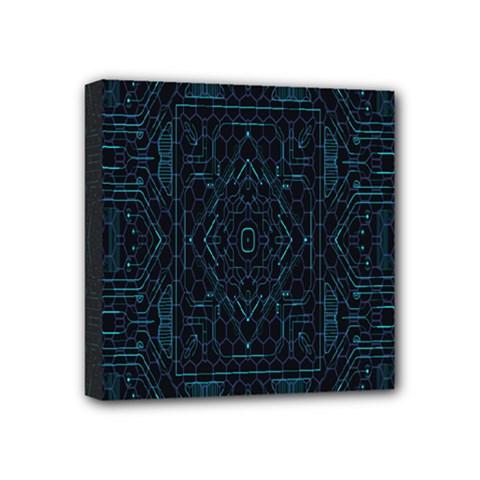 Geometric-art-003 Mini Canvas 4  X 4  (stretched) by nateshop