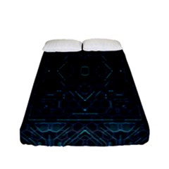 Geometric-art-003 Fitted Sheet (Full/ Double Size)