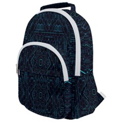 Geometric-art-003 Rounded Multi Pocket Backpack by nateshop