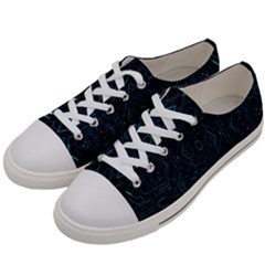 Geometric-art-003 Men s Low Top Canvas Sneakers