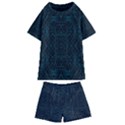 Geometric-art-003 Kids  Swim Tee and Shorts Set View1