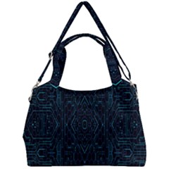 Geometric-art-003 Double Compartment Shoulder Bag