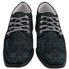 Geometric-art-003 Women Heeled Oxford Shoes