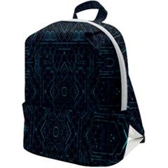 Geometric-art-003 Zip Up Backpack