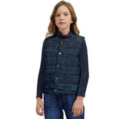 Geometric-art-003 Kid s Short Button Up Puffer Vest	 by nateshop