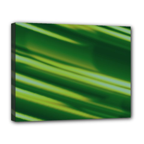 Green-01 Canvas 14  X 11  (stretched) by nateshop