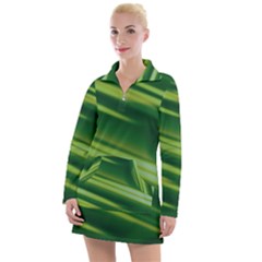 Green-01 Women s Long Sleeve Casual Dress by nateshop