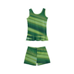 Green-01 Kids  Boyleg Swimsuit by nateshop