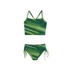 Green-01 Girls  Tankini Swimsuit by nateshop