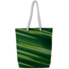 Green-01 Full Print Rope Handle Tote (small) by nateshop