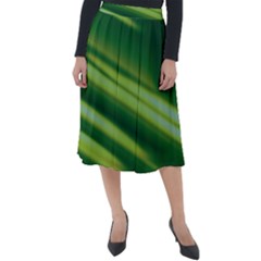 Green-01 Classic Velour Midi Skirt  by nateshop