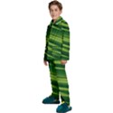 Green-01 Kids  Long Sleeve Velvet Pajamas Set View2