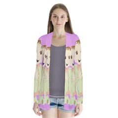 Happy 02 Drape Collar Cardigan by nateshop