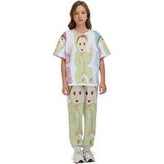 Happy Kids  Tee And Pants Sports Set by nateshop