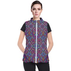 Kaleidoscope Women s Puffer Vest by nateshop