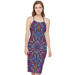 Kaleidoscope Bodycon Cross Back Summer Dress by nateshop