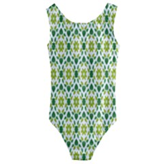 Leaf - 01 Kids  Cut-out Back One Piece Swimsuit by nateshop