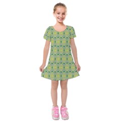 Leaf - 02 Kids  Short Sleeve Velvet Dress by nateshop