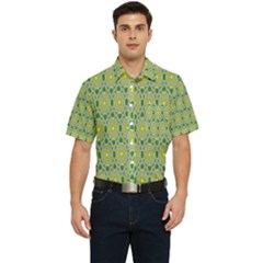 Leaf - 02 Men s Short Sleeve Pocket Shirt  by nateshop