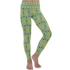 Leaf - 02 Kids  Lightweight Velour Classic Yoga Leggings