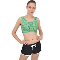 Leaf - 04 V-back Sports Bra by nateshop