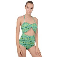 Leaf - 04 Scallop Top Cut Out Swimsuit by nateshop