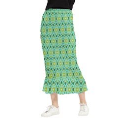 Leaf - 04 Maxi Fishtail Chiffon Skirt by nateshop