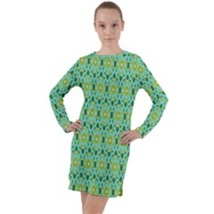 Leaf - 04 Long Sleeve Hoodie Dress by nateshop