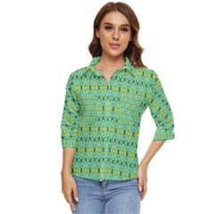 Leaf - 04 Women s Quarter Sleeve Pocket Shirt