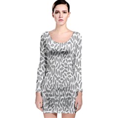 Leaves-011 Long Sleeve Bodycon Dress by nateshop