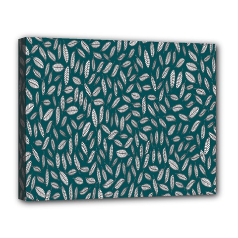 Leaves-012 Canvas 14  X 11  (stretched) by nateshop