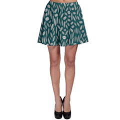 Leaves-012 Skater Skirt