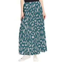 Leaves-012 Maxi Chiffon Skirt