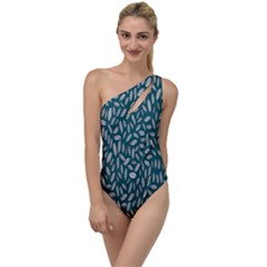 Leaves-012 To One Side Swimsuit by nateshop