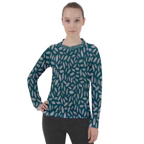 Leaves-012 Women s Pique Long Sleeve Tee by nateshop