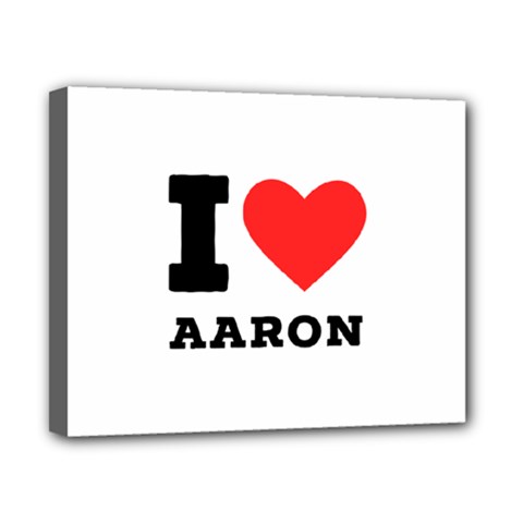 I Love Aaron Canvas 10  X 8  (stretched) by ilovewhateva