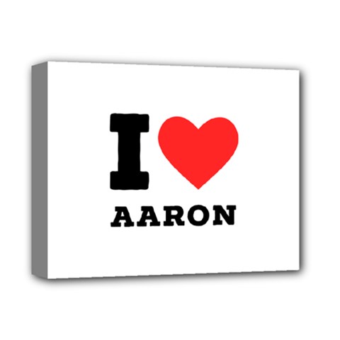 I Love Aaron Deluxe Canvas 14  X 11  (stretched) by ilovewhateva