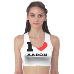 I Love Aaron Sports Bra by ilovewhateva