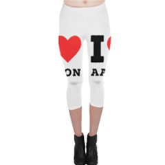 I Love Aaron Capri Leggings  by ilovewhateva