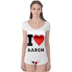 I Love Aaron Boyleg Leotard  by ilovewhateva