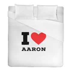 I Love Aaron Duvet Cover (full/ Double Size) by ilovewhateva