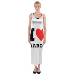 I Love Aaron Fitted Maxi Dress by ilovewhateva