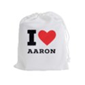 I love aaron Drawstring Pouch (XL) View1