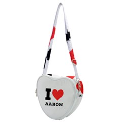 I Love Aaron Heart Shoulder Bag by ilovewhateva