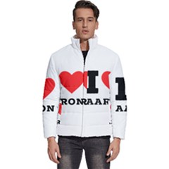 I Love Aaron Men s Puffer Bubble Jacket Coat by ilovewhateva