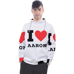 I Love Aaron Men s Pullover Hoodie by ilovewhateva