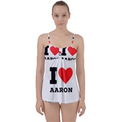 I Love Aaron Babydoll Tankini Set by ilovewhateva