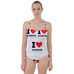 I Love Aaron Sweetheart Tankini Set by ilovewhateva