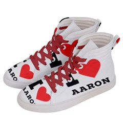 I Love Aaron Women s Hi-top Skate Sneakers by ilovewhateva